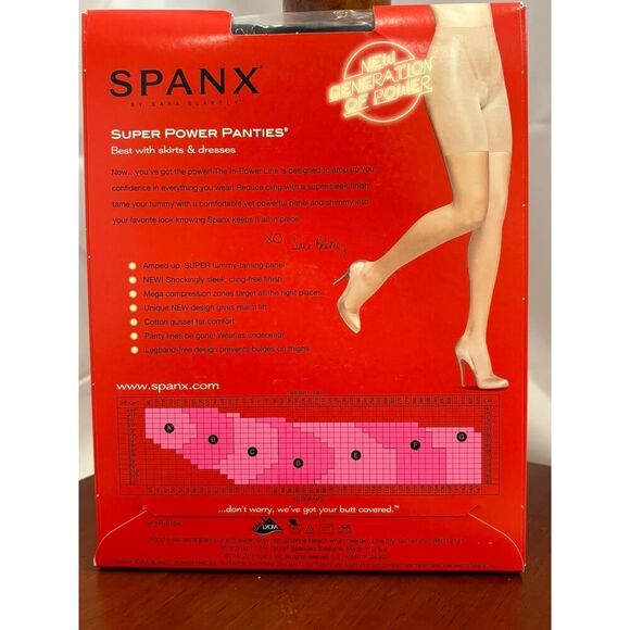 NWT Spanx In-Power Line Super Power Panties Tights Size G - Picture 5 of 6